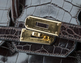 Birkin 30 Dark Brown Crocodile