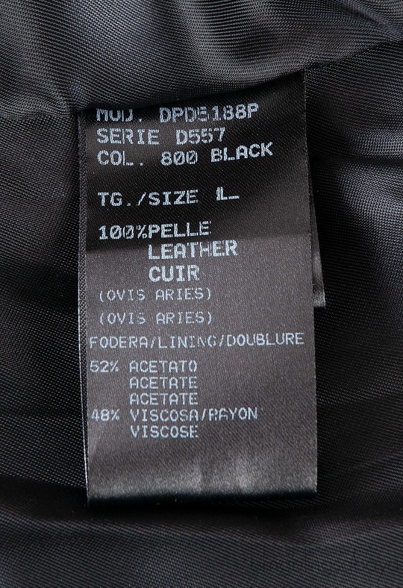 Black Pelle Leather Coat