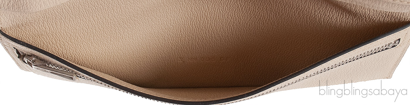 Bi-color Bearn Vanille Crocodile Ombre Lizard Wallet