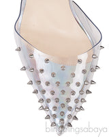 Spikoo Silver PVC High Heels