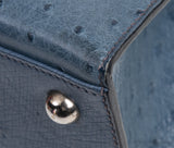 Blue Roy Ostrich Dalvy 30 Bag PHW
