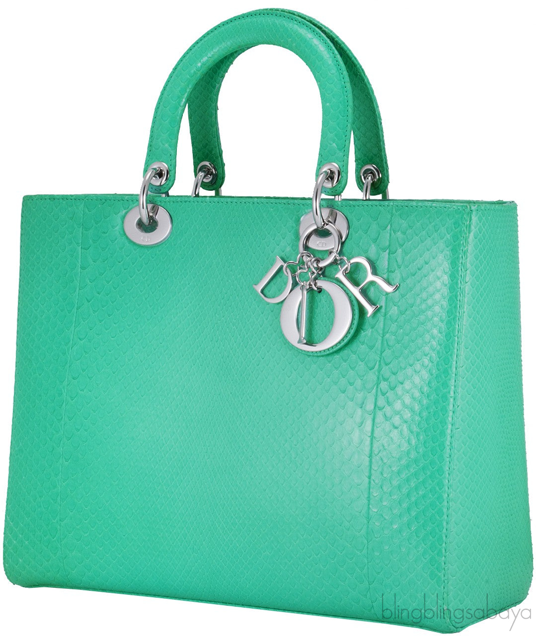Lady Dior Green Python