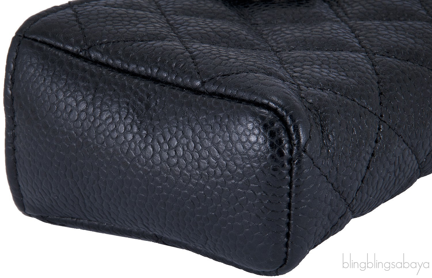 Black Quilted Phone Holder