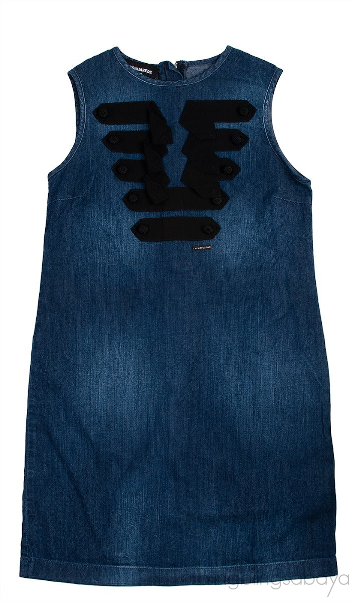 Blue Denim Kids Dress