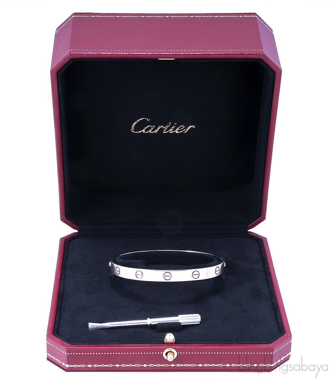 White Gold LOVE Bracelet