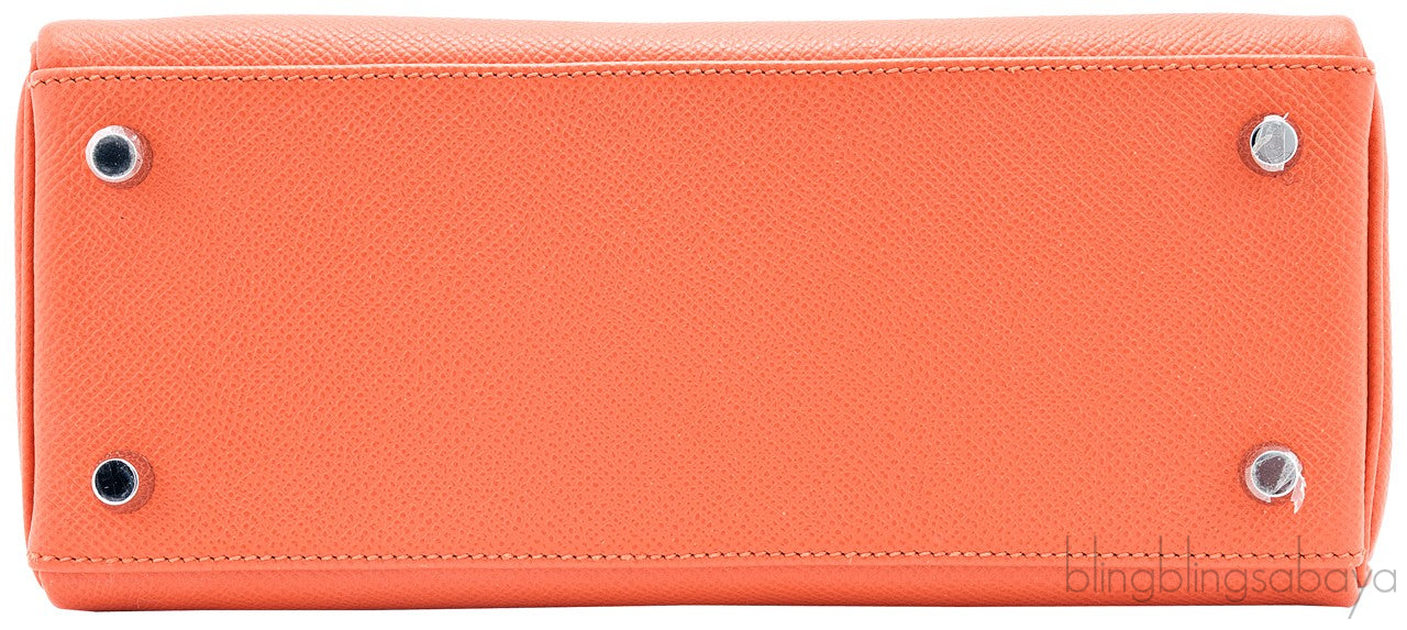 Kelly 25 Orange Epsom