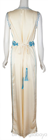 Light Yellow Sleeveless Dress w/ Belt