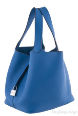 Blue Picotin Lock Togo PHW*