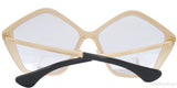 SMU53N Geometric Gold Sunglasses