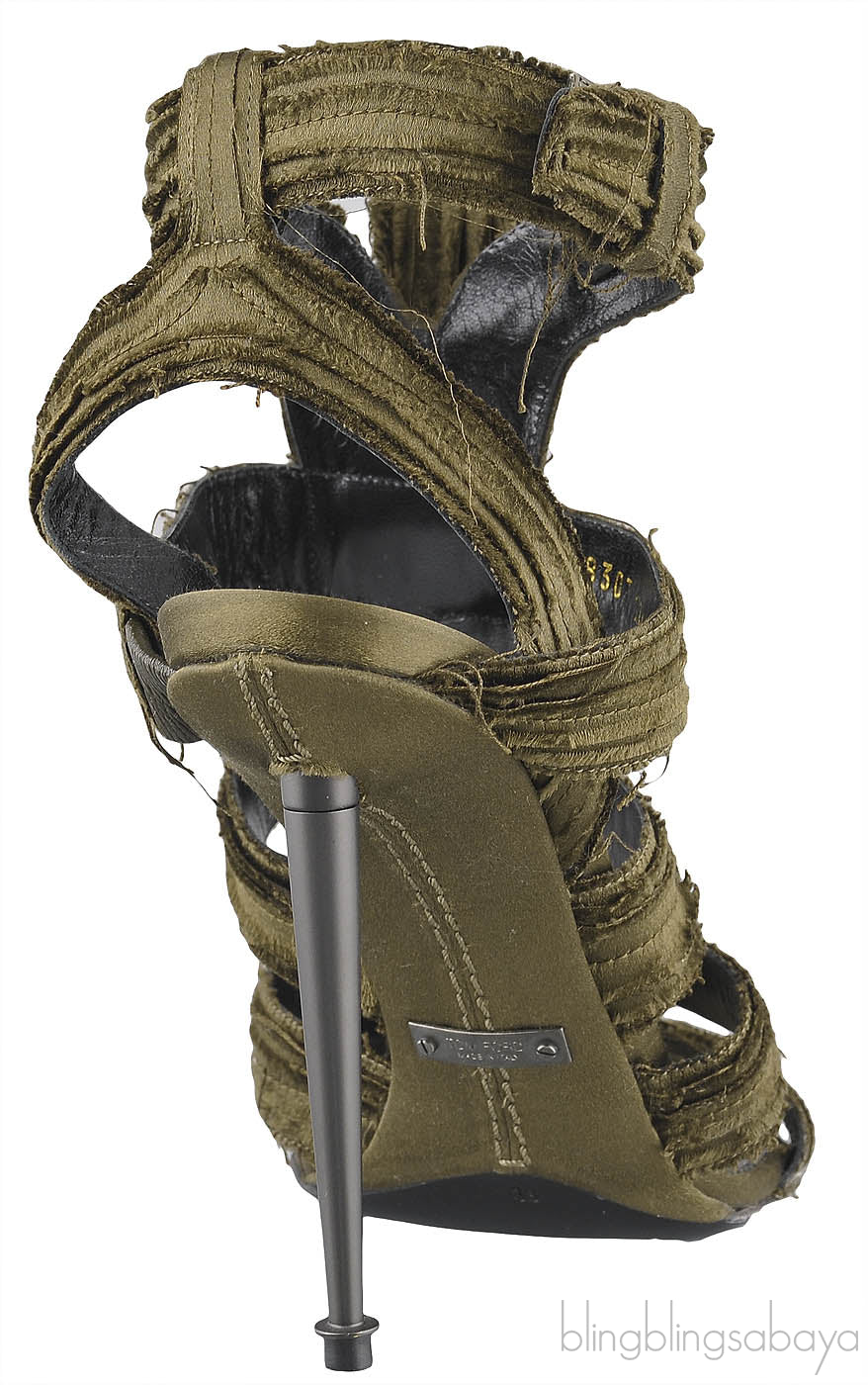 Moss Green Strappy Gladiator Sandals