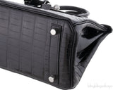 Birkin 25 Black Crocodile PHW