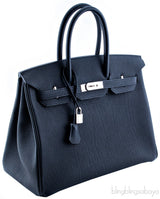 Birkin 35 Black Togo