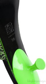 Anagram Embroidered Fabric Pointy Mules