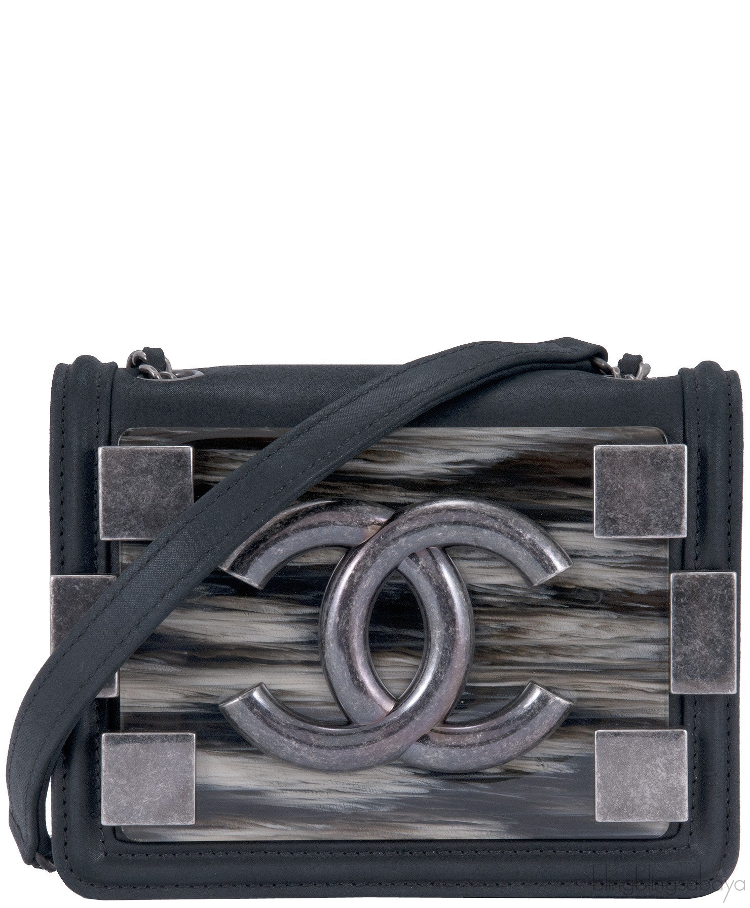 Black Boy Brick Mini Flap Bag*
