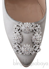 Grey Hangisi Satin Heels