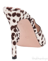 Alice Leopard Print Calf Hair Mules