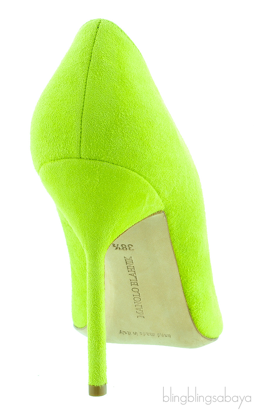 BB Suede Apple Green Pump