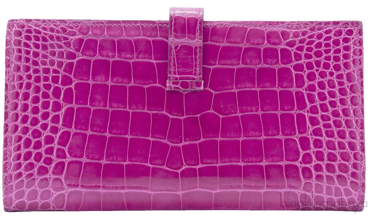 Rose Tyrien Bearn Crocodile Wallet