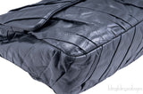 Large Grey Twisted Flap Bag