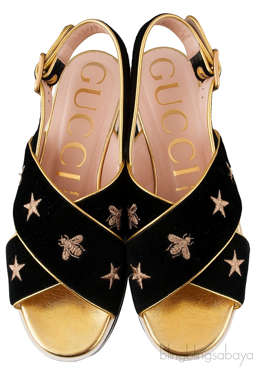 Peggy Star Bee Platform Sandals