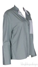Striped Printed Long Sleeve Shirt