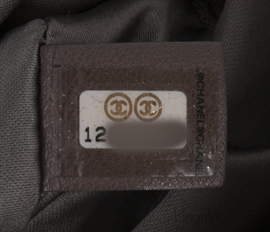 Metallic Gold Perforated Drill Flap Bag