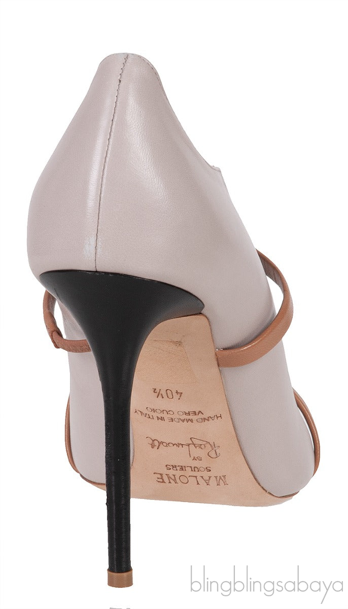Maureen 100 Beige Grey & Brown Heels