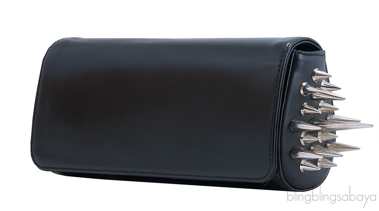 Marquise Spike Calf Saddle Clutch