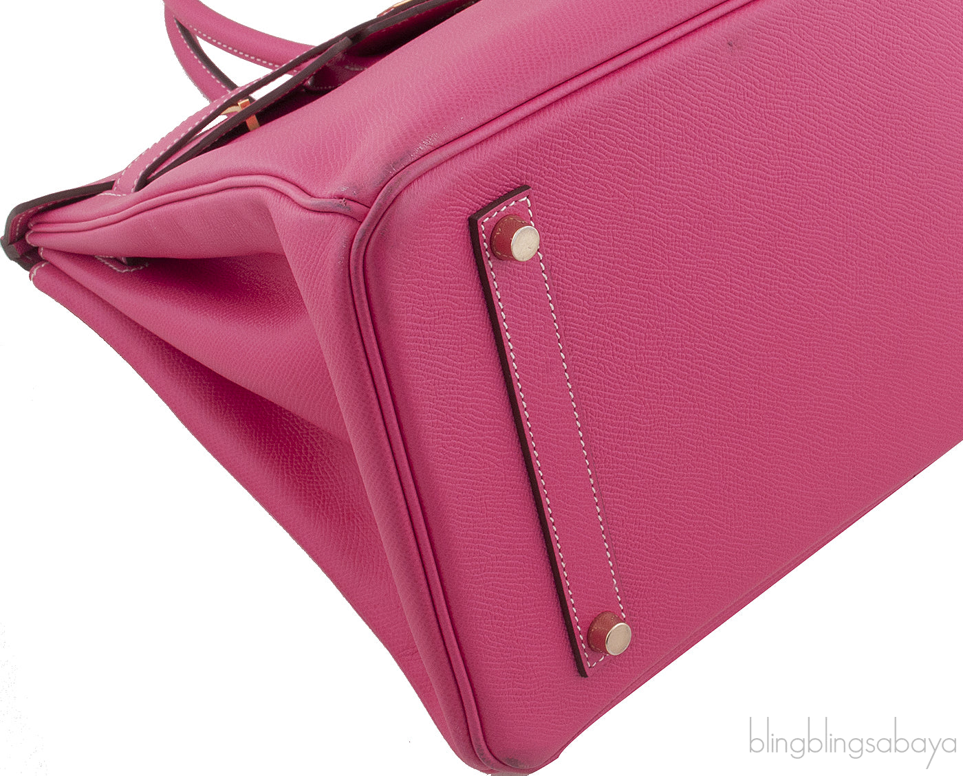 Birkin 35 Epsom Rose Tyrien GHW