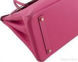 Birkin 35 Epsom Rose Tyrien GHW
