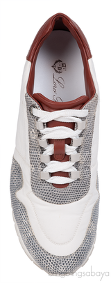 Loro Piana My Wind Microfibre & Lizard Sneakers