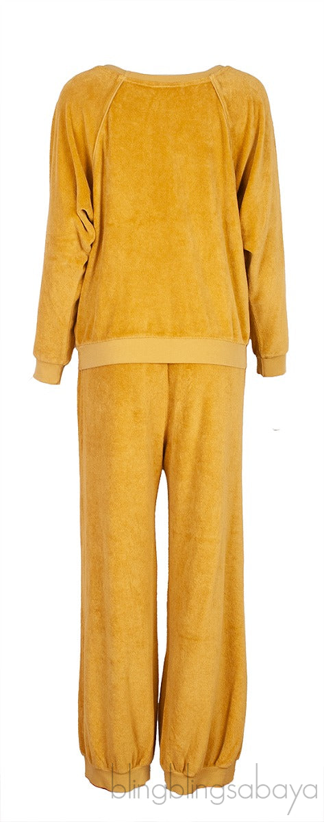 Yellow Mustard Raglan Sweatshirt & Track Pants