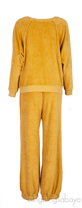 Yellow Mustard Raglan Sweatshirt & Track Pants