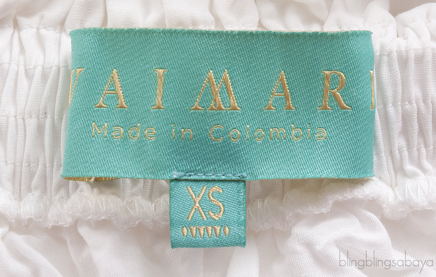 Waimari White Ruffle Trim Maxi Skirt