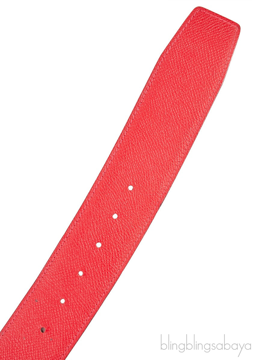 Red Epsom \"H\" Reversible Belt