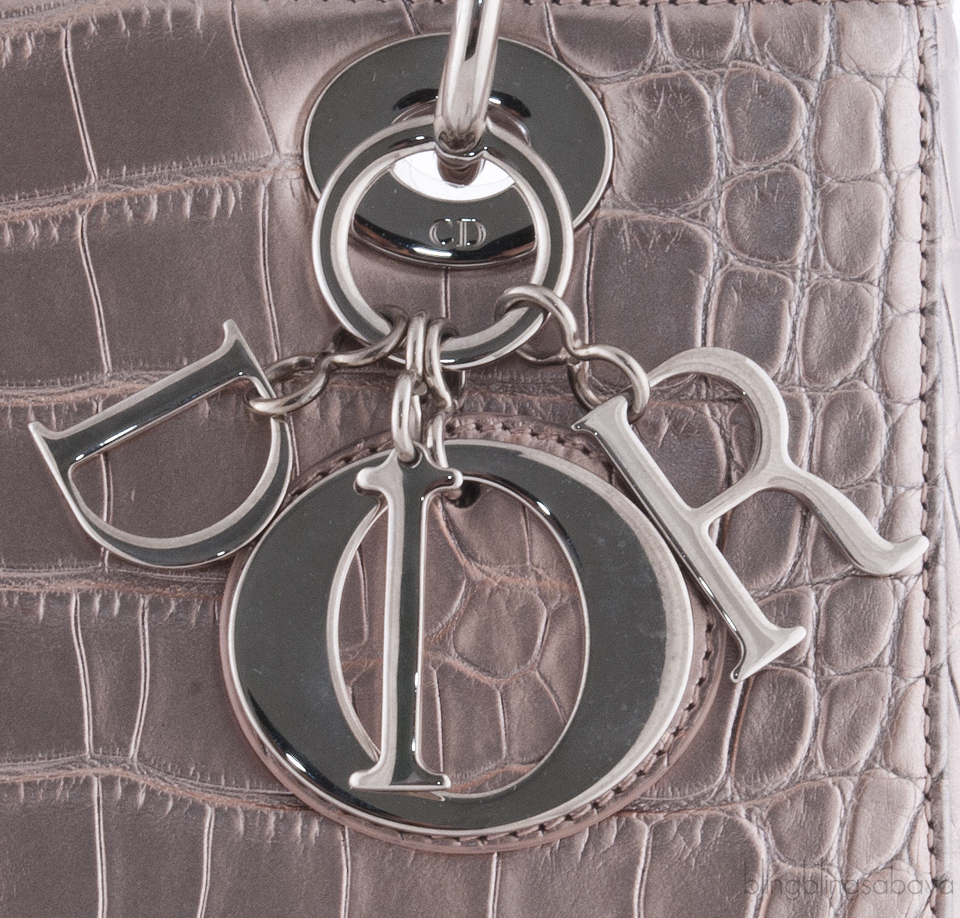Lady Dior Crocodile Bronze Medium