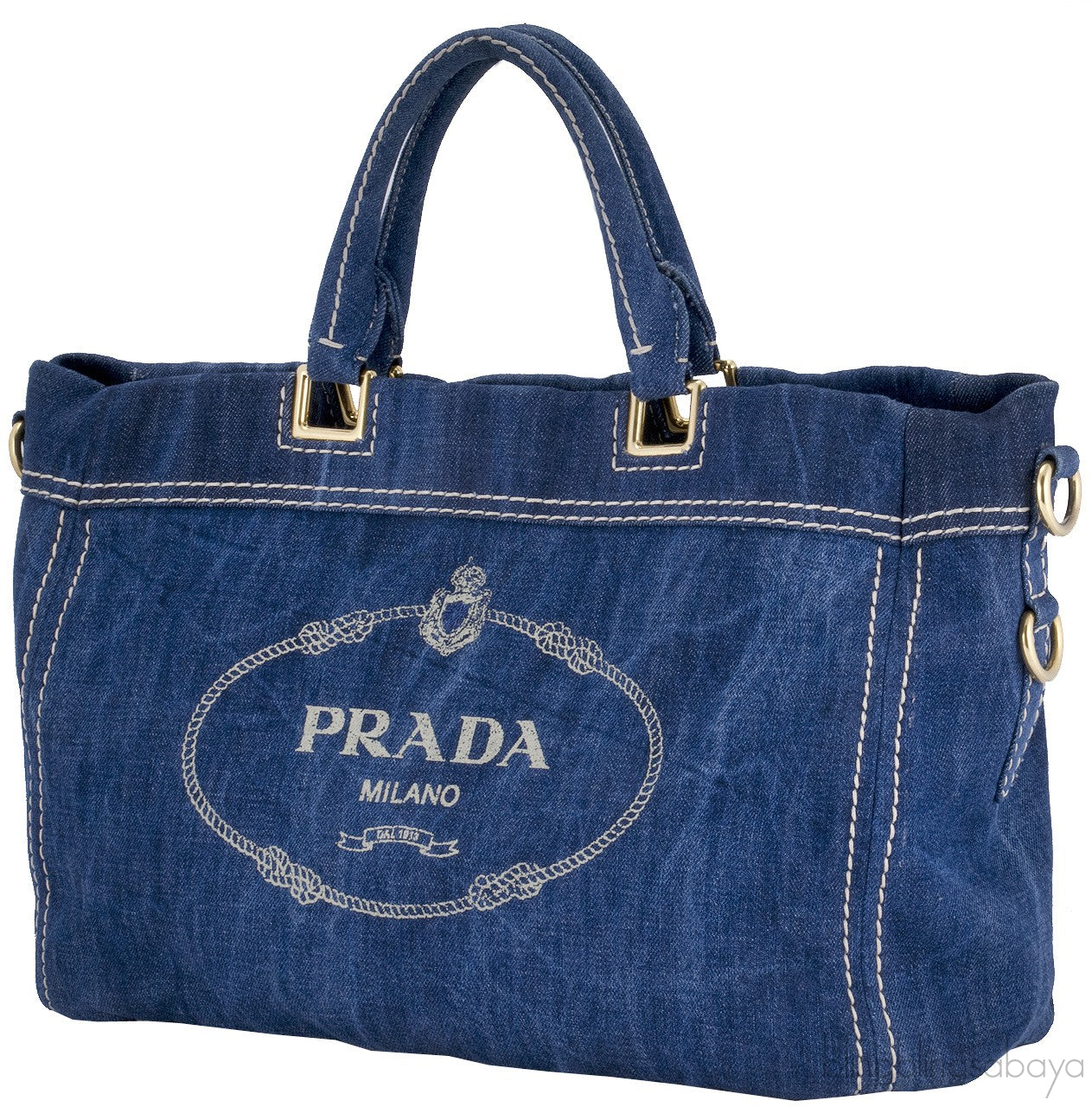 Blue Denim Shoulder Bag