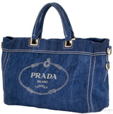 Blue Denim Shoulder Bag