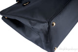 Black Saffiano Double Zip Large Tote