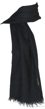 Black Plain Cashmere Shawl