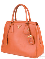 Papaya Parabole Saffiano Bag