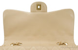 Beige CC Jumbo Flap Bag