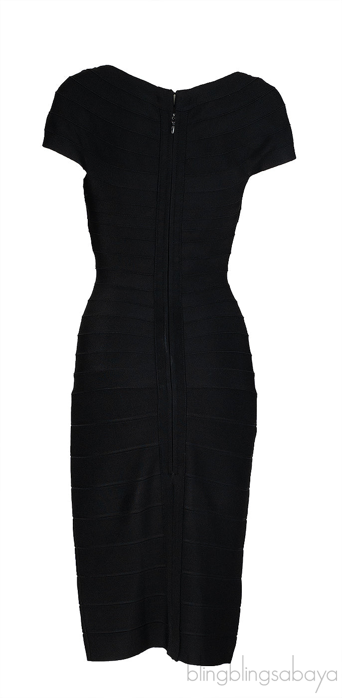 Herve Leger Black Bandage Dress
