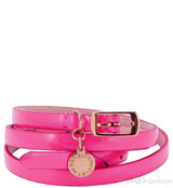 Stella McCartney Fuchsia Patent Faux Leather Belt