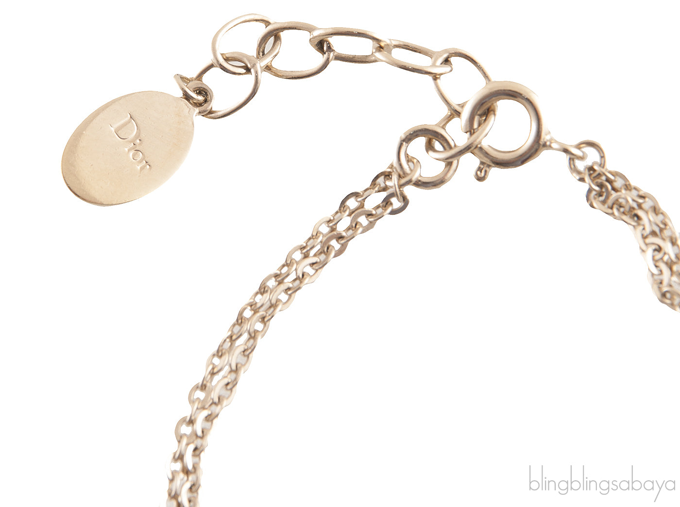Gold Logo Strass Bracelet*