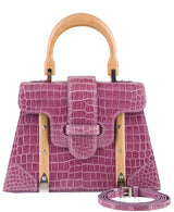 Saigon PM Purple Crocodile Bag