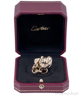 Panthere Yellow Gold Chain Ring