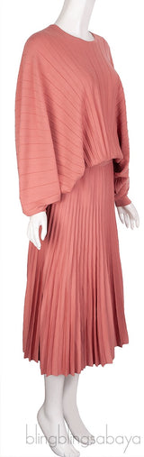 Pleated Oversize Top & Skirt