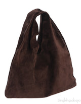 Espresso Ans Bindle Small Leather Tote Bag