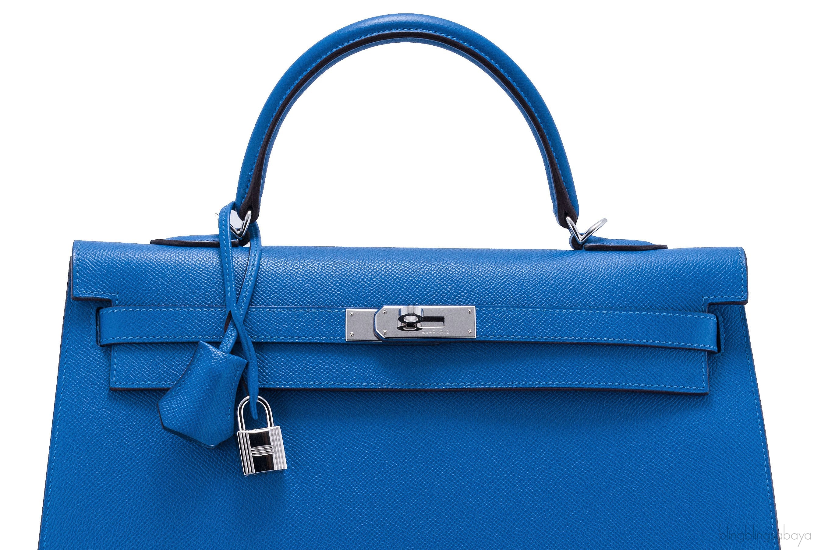 Kelly 35 Blue Mykonos Epsom Sellier